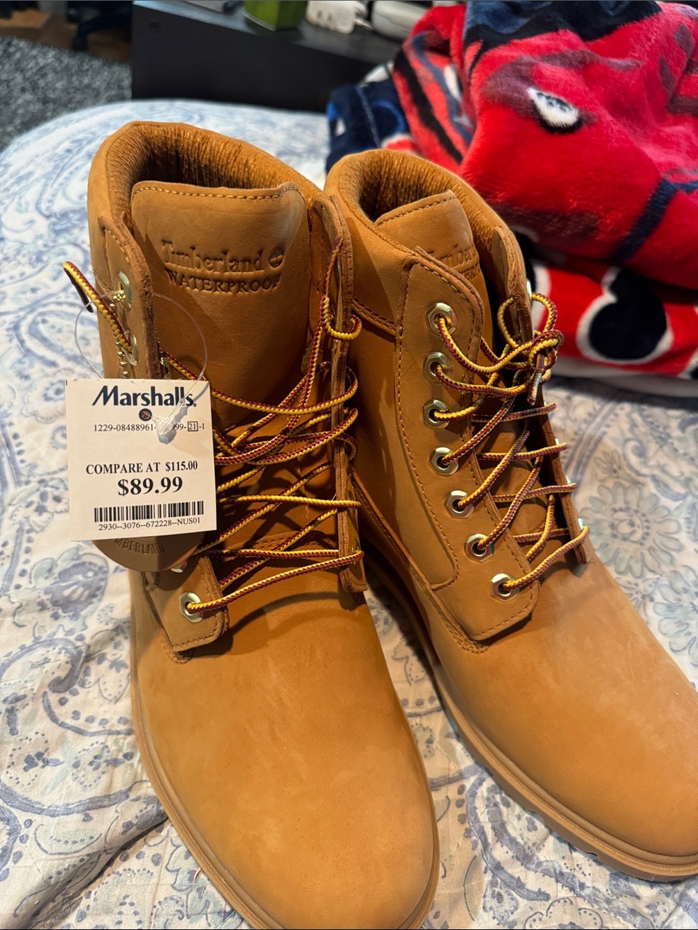 NWT Timberland Wheat/Tan Work Boots - Picture 2 of 3